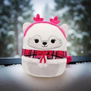 2022 NWT Squishmallows Kellytoy Gracelynn The Winter Fox Plush 4”